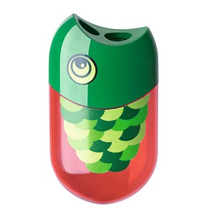 FABER-CASTELL Dosenspitzer doppelt Fisch grün