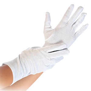 HYGOSTAR unisex Arbeitshandschuhe Blanc weiß Größe 8, 12 Paar