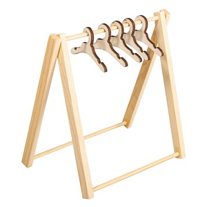 Rayher Dekoartikel natur Wichtel Mini Kleiderständer