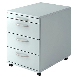 HAMMERBACHER Altus Rollcontainer lichtgrau 4 Auszüge 42,8 x 58,0 x 59,0 cm