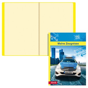 ROTH Zeugnismappe DIN A4, 10 Hüllen Polizei 110, 1 St.