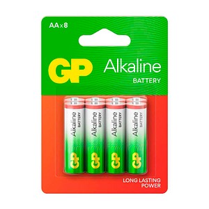 GP Batterien Long Lasting Power Alkaline Mignon AA 1,5 V, 8 St.