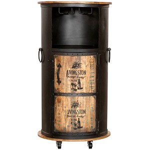 Garden Pleasure Hausbar LUNI, 304068 schwarz 60,0 x 60,0 x 115,0 cm