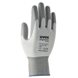 uvex unisex Arbeitshandschuhe phynomic FOAM weiß Größe 8, 1 Paar