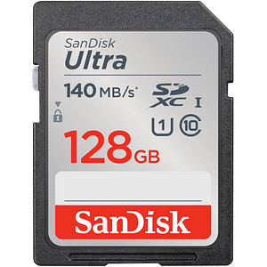 SanDisk Speicherkarte SDXC-Card Ultra, 128 GB, 1 St.