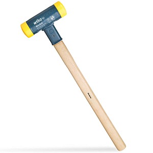 wiha 02093 Schonhammer 0,4 kg Kopf: Gummi