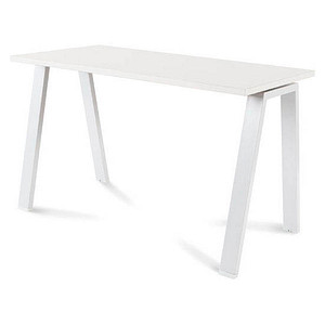 rocada BLANCA Schreibtisch weiß rechteckig, 4-Fuß-Gestell weiß 120,0 x 60,0 cm