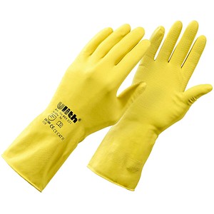 Ulith unisex Gummihandschuhe gelb Größe M, 1 Paar