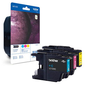 brother LC-1220RBWBP  cyan, magenta, gelb Druckerpatronen, 3er-Set