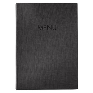 SIGEL Speisekarten-Mappe DIN A4, 2 Hüllen anthrazit, 1 St.