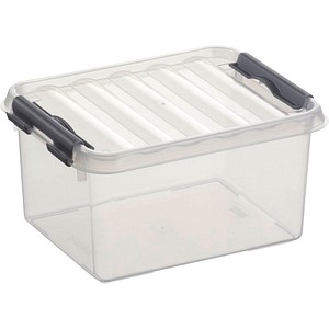 sunware Q-line Aufbewahrungsbox 2,0 l transparent 20,0 x 15,0 x 10,0 cm, 1 St.
