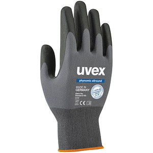 uvex unisex Arbeitshandschuhe phynomic allround grau Größe 9, 1 Paar