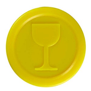 WOLF & APPENZELLER Wertchips Getränke gelb, 100 St.