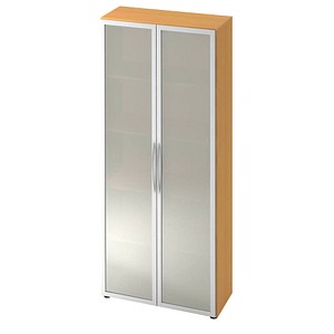 HAMMERBACHER Altus Vitrine buche 4 Fachböden