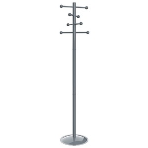 MAUL Kleiderständer MAULsaphir Lite 9401582 silber Metall 8 Haken 38,0 x 171,0 cm