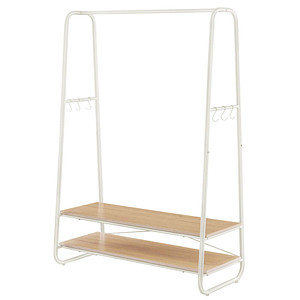 VASAGLE Kleiderständer braun Metall 6 Haken 100,0 x 160,0 cm