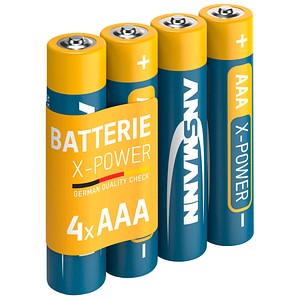 4 ANSMANN Batterien X-POWER Micro AAA 1,5 V