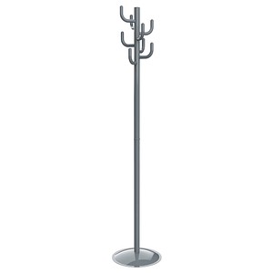 MAUL Kleiderständer MAULpolaris Lite 9402682 silber Metall 8 Haken 36,5 x 177,0 cm