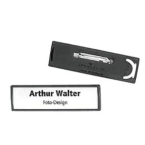 DURABLE Clip Card Namensschilder mit Nadel 6,7 x 1,7 cm, 25 St.