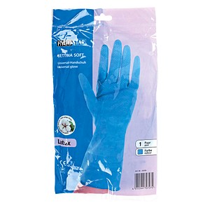 HYGONORM unisex Gummihandschuhe Bettina Soft blau Größe 9, 1 Paar