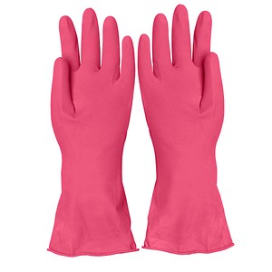 franz mensch unisex Gummihandschuhe Bettina pink Größe 7, 1 Paar