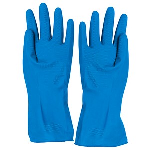 franz mensch unisex Gummihandschuhe Bettina blau Größe 7, 1 Paar