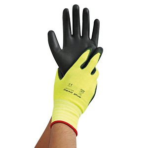 HYGOSTAR unisex Arbeitshandschuhe Neon Ace schwarz Größe 10, 12 Paar