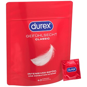 durex Kondome Gefühlsecht Classic, 40 St.