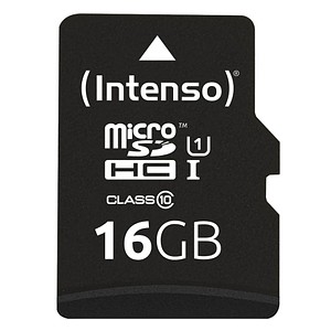 Intenso Speicherkarte microSDHC-Card PREMIUM, 16 GB, 1 St.