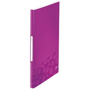 AKTION: LEITZ WOW Sichtbuch DIN A4, 40 Hüllen violett-metallic, 1 St. mit Prämie nach Registrierung
