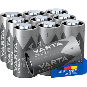 10 VARTA Batterien CR123A Fotobatterie 3,0 V