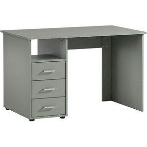 MÖBELPARTNER Niels Schreibtisch pistazie rechteckig, Wangen-Gestell grün 115,8 x 70,0 cm