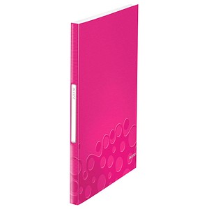 AKTION: LEITZ WOW Sichtbuch DIN A4, 40 Hüllen pink-metallic, 1 St. mit Prämie nach Registrierung