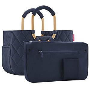 reisenthel® Einkaufskorb loopshopper M Kunstfaser frame rhombus midnight gold