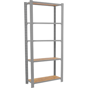 Simonrack Regal OFFICLICK 8425437127533 grau, braun 80,0 x 30,0 x 210,0 cm