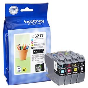 brother LC-3217VAL  schwarz, cyan, magenta, gelb Druckerpatronen, 4er-Set