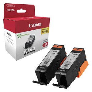 Canon PGI-570 XL PGBK Twinpack schwarz Druckerpatronen, 2er-Set