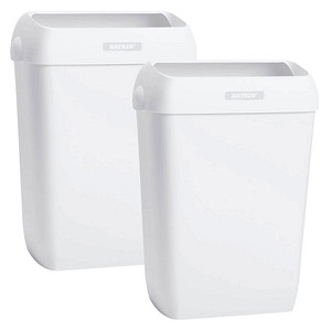 KATRIN Mülleimer 25,0 l weiß, 2 St.