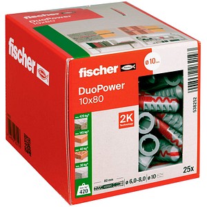 fischer DuoPower 10x80 2K 538252 Universaldübel Ø 10 mm x 80 mm, 25 St.