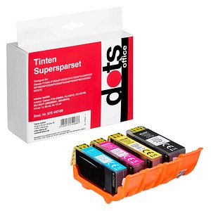 dots  schwarz, cyan, magenta, gelb Druckerpatronen kompatibel zu Canon PGI-520 BK, CLI-521 C/M/Y, 4er-Set