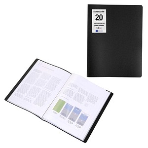 PAGNA Office Sichtbuch DIN A4, 20 Hüllen schwarz, 1 St.