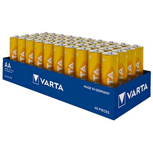 VARTA Batterien LONGLIFE Alkali-Mangan Mignon AA 1,5 V, 40 St.