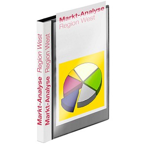 FolderSys Sichtbuch DIN A5, 20 Hüllen schwarz, 1 St.