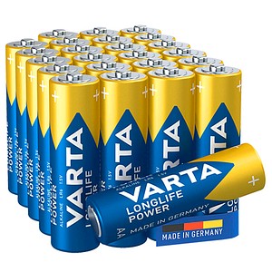 VARTA Batterien LONGLIFE Power Cube Alkali-Mangan Mignon AA 1,5 V, 24 St.