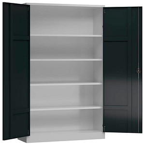 ClassiX Stahlschrank X-530378 anthrazit, lichtgrau 120,0 x 42,0 x 194,5 cm, aufgebaut