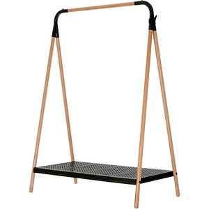 meet powered by PAPERFLOW Kleiderständer schwarz Holz 1 Haken 105,0 x 142,0 cm