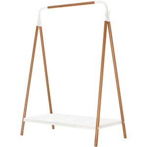 meet powered by PAPERFLOW Kleiderständer weiß Holz 1 Haken 105,0 x 142,0 cm