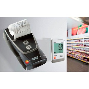 testo IRDA Mobiler Drucker für Datenlogger schwarz