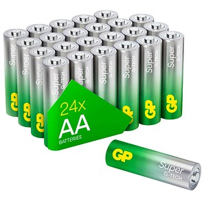 24 GP Batterien SUPER Mignon AA 1,5 V