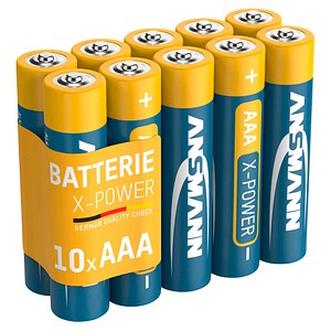 10 ANSMANN Batterien X-POWER Micro AAA 1,5 V